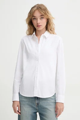 Bavlněná košile Levi's THE CLASSIC BW SHIRT bílá barva, regular, s klasickým límcem, 34574