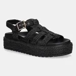 Sandály Steve Madden Beeline dámské, černá barva, na platformě, SM11003692