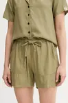 Kraťasy Picture Milou dámské, zelená barva, high waist, WSH0099