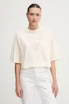 Bavlněné tričko Guess Originals dámské, béžová barva, W5GI58 K8HM0