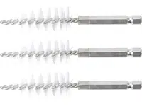 BGS Technic BGS 3078-18-N Nylonové kartáče pr. 18 mm, upínání 1/4", 3 ks (Sada BGS 3078)