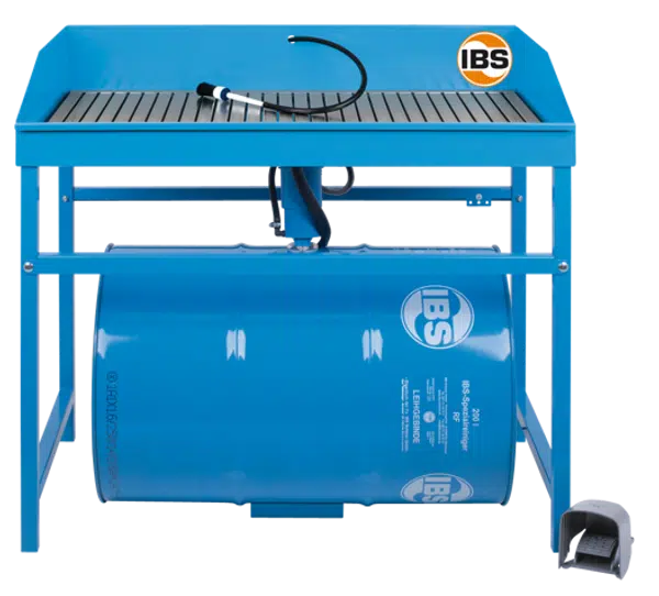 Mycí stůl typ M 200 litrů, extra nosnost 250 kg, elektrické čerpadlo, štětec - IBS Scherer