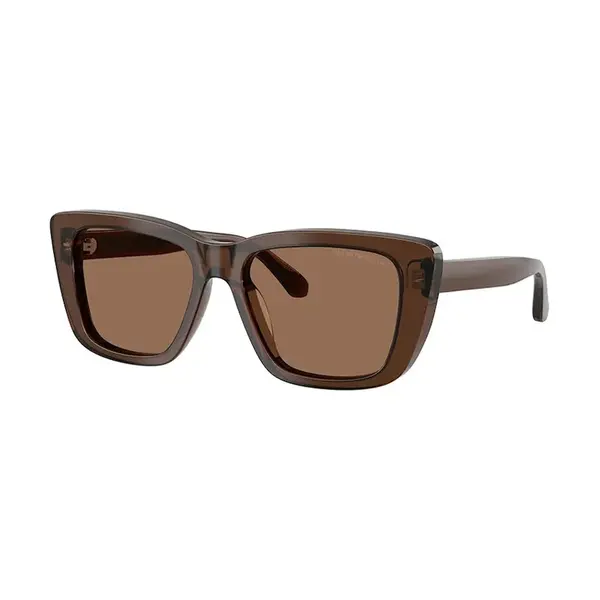 Sluneční brýle Emporio Armani dámské, hnědá barva, 0EA4246U