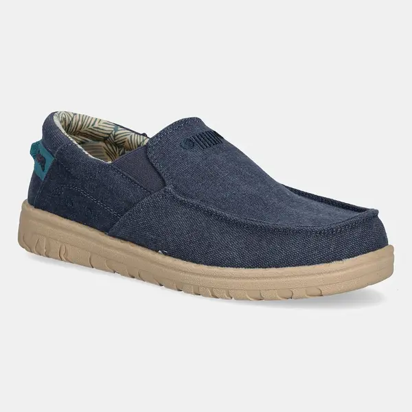Tenisky Jeep SAMOA SLIP ON CVS modrá barva, JM51033A