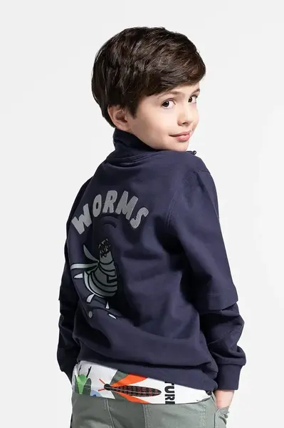 Mikina Coccodrillo tmavomodrá barva, SAGE TIME BOY KIDS