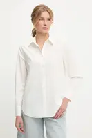 Košile Answear.LAB dámská, bílá barva, relaxed, s klasickým límcem