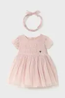 Dívčí šaty Mayoral růžová barva, mini, 1902