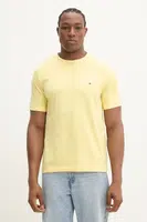 Bavlněné tričko Tommy Hilfiger žlutá barva, MW0MW39995