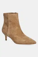 Semišové boty Lauren Ralph Lauren Mckay Bt Hl dámské, béžová barva, na podpatku, 802967779003