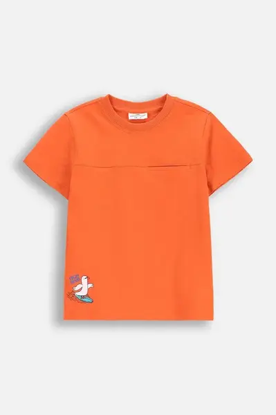 Dětské bavlněné tričko Coccodrillo oranžová barva, HOLIDAY SPLASH BOY KIDS