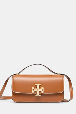Kožená kabelka Tory Burch Eleanor hnědá barva, 158734-200