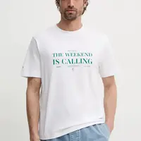 Bavlněné tričko Pepe Jeans PALMER bílá barva, s potiskem, PM509802