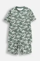 Dětské bavlněné pyžamo Coccodrillo zelená barva, PYJAMAS