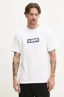 Bavlněné tričko Converse bílá barva, s potiskem, 10027995-A02