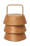 Bezdrátová stolní lampa ferm LIVING Luver x Utzon béžová barva