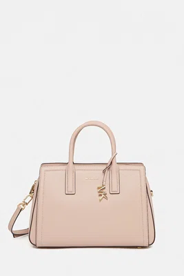 Kožená kabelka MICHAEL Michael Kors LAILA béžová barva, 30R5G9IS6L