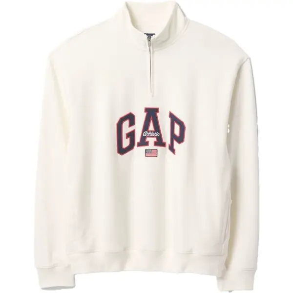 GAP ARCHIVE Pánská mikina, bílá, velikost