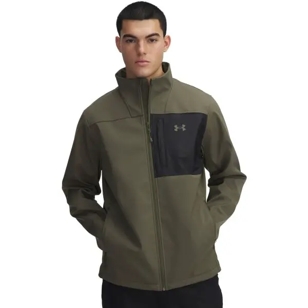 Under Armour STORM SHIELD 2.0 Pánská bunda, tmavě zelená, velikost L