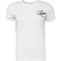 Puma ESSENTIALS SCRIPT TEE Dámské tričko, bílá, velikost