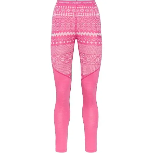 KARI TRAA LIVE Dámské merino kalhoty, růžová, velikost