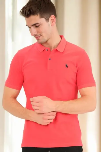 T9561 DEWBERRY MEN'S TSHIRT-POMEGRANATE