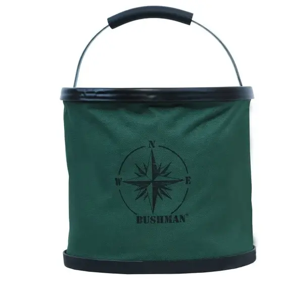 Bushman Skládací outdoorové vědro 9l, tmavě zelené UNI