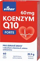 Vitar Koenzym Q10 60mg+Se+vit.E+thiamin cps.60