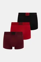 Boxerky Calvin Klein Underwear 3-pack vínová barva, LV00NB4476