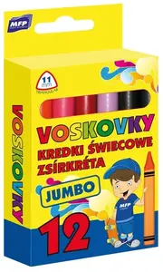 Voskovky MFP Jumbo 12 ks barev - trojhranné