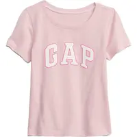 GAP V-HS SS LOGO T Dívčí tričko, růžová, velikost
