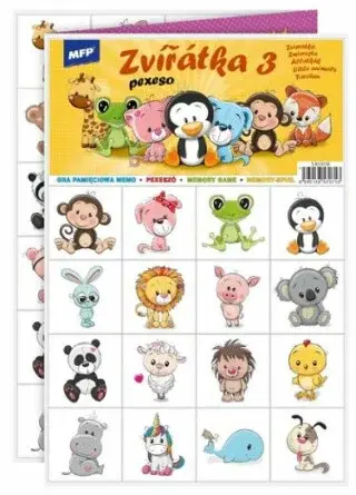 Pexeso MFP 3xA4 Zvířátka 3