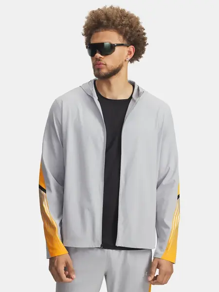 Men's Under Armour UA Velociti Storm Hooded Jacket Jkt-GRY - Mens