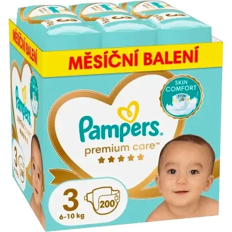 Pampers Premium Care 3 plenky 6-10kg 200ks