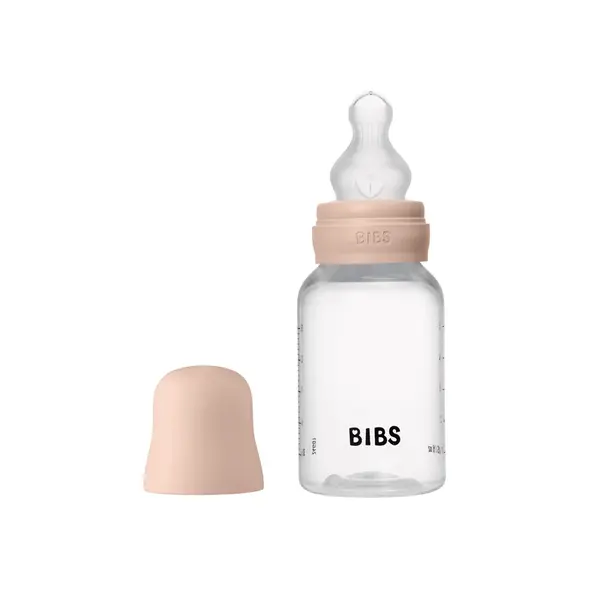 BIBS antikoliková fľaša so silikónovým cumlíkom 150ml - Blush