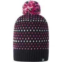 REIMA PAMPULA Dětská čepice, černá, velikost