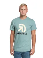 Meatfly pánské tričko Dais Dusty Mint | Modrá | Velikost S | 100% bavlna