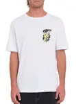 Volcom pánské tričko Santi Stoned Bsc Sst White | Bílá | Velikost XL | 100% bavlna