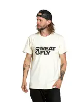 Meatfly pánské tričko Revital Cream | Bílá | Velikost M | 100% bavlna