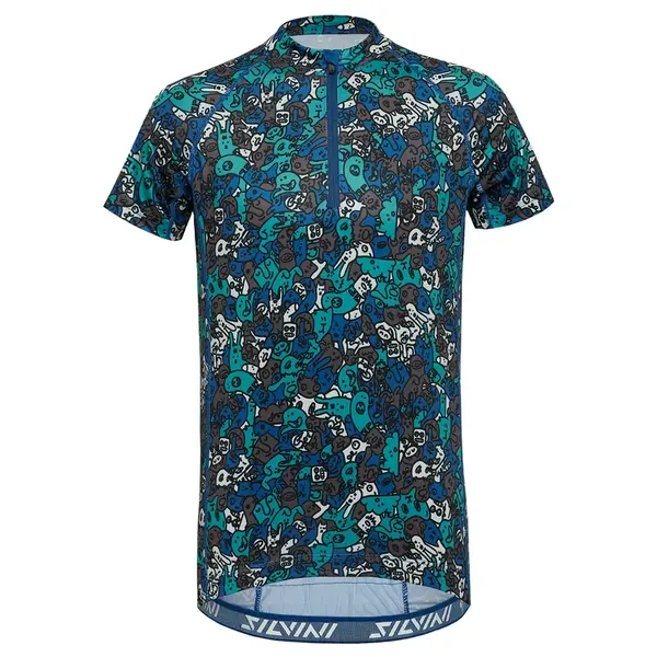 Dětský cyklistický dres silvini scrivia modrá 122-128