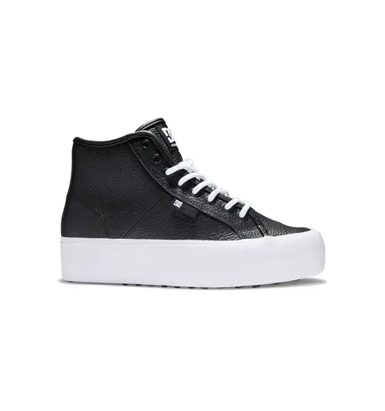 Dc shoes dámské boty Manual Hi Black/White | Černá | Velikost 10 US