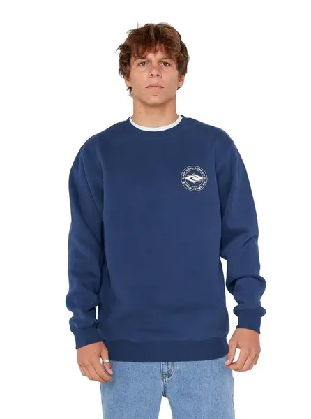 Rip curl pánská mikina Staple Crew Light Navy | Modrá | Velikost S
