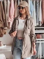 Kurtka damska przejściowa parka STYLINA kamelowa Dstreet