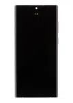 LCD + dotyk + přední kryt pro Samsung Galaxy S22 Ultra, phantom black ( Service Pack )