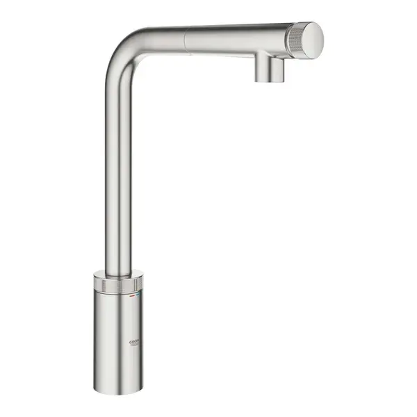 Grohe Minta SmartControl - Dřezová baterie s výsuvnou koncovkou, SmartControl, supersteel 31613DC0