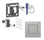 Geberit - Pneumatické ovládání splachování pisoáru typu 01, easy to clean, matný chrom 116.064.JQ.1