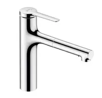 Hansgrohe Zesis M33 - Dřezová baterie 160, s výsuvnou sprškou, sBox lite, chrom 74804000