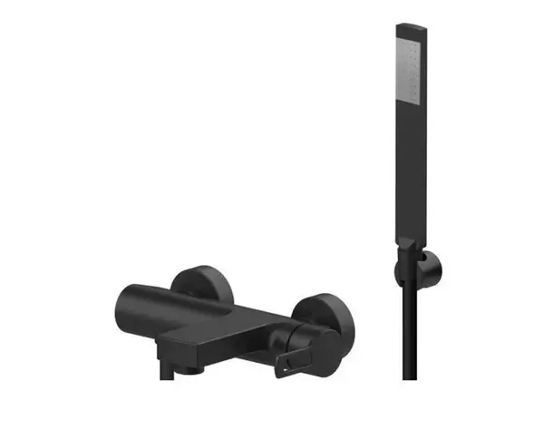 Paffoni Ringo - Vanová baterie s příslušenstvím, černá mat RIN026NO