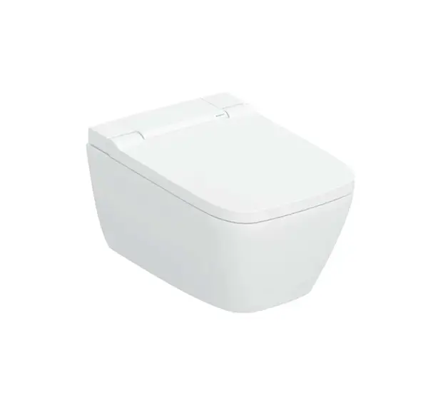 Geberit AquaClean - Elektronický bidet AquaClean Sela Square s keramikou, Rimfree, SoftClose, KeraTect, bílá 146.250.01.1