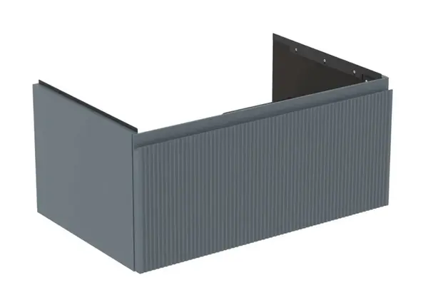 Ideal Standard Finesse - Umyvadlová skříňka, 80x51x37 cm, 1 zásuvka, Ribbed Matt ashblue E3392UQ