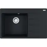 Franke Centro - Fragranitový dřez CNG 611-78 TL/2, 78x50 cm, matná černá 114.0637.513